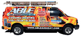 Able Air Conditioning & Heating service truck